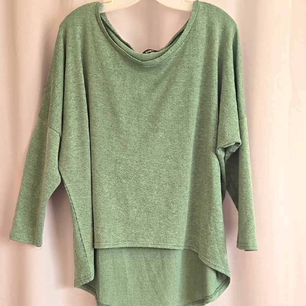 Cozy Green Knit Sweater